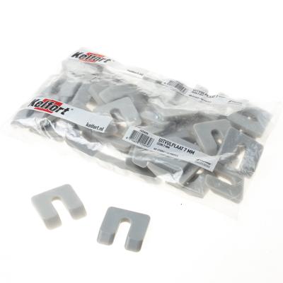 Uitvulplaatjes grijs 50x47x7mm (48)zak