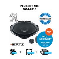 Beste speakers voor Peugeot 108 2014-2016 - Voordeuren