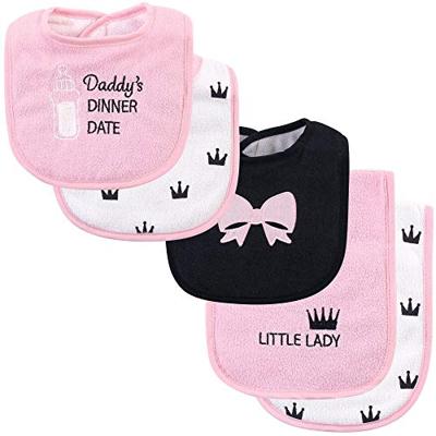 Hudson Baby Baby Bib and Burp Cloth Set 5 Piece