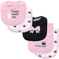 Hudson Baby Baby Bib and Burp Cloth Set 5 Piece