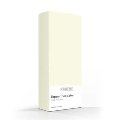 Luxe Katoenen Topper Hoeslaken - Ivoor