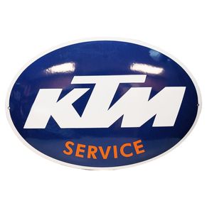 KTM Service Emaille Bord - 55 x 38cm