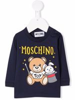 Moschino Kids t-shirt à imprimé ourson - Bleu