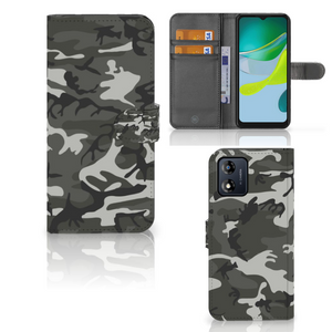 Motorola Moto E13 4G Telefoon Hoesje Army Light