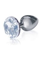 Bejeweled Stainless Steel Plug - Diamond - thumbnail