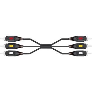 SpeaKa Professional Composite cinch AV Aansluitkabel [3x Cinch-stekker - 3x Cinch-stekker] 10.00 m Zwart