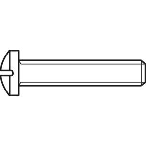 TOOLCRAFT 827126 Lenskopschroeven M2 5 mm Kruiskop Phillips DIN 7985 Staal Galvanisch verzinkt 100 stuk(s)