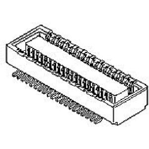 Molex 541020404 Mezzanineconnector Totaal aantal polen: 40 Rastermaat: 0.5 mm Inhoud: 1 stuk(s) Tape on Full reel