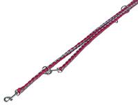 Nobby Leiband Corda, rood/grijs L: 200 cm, B: 18 mm, 1 stuk