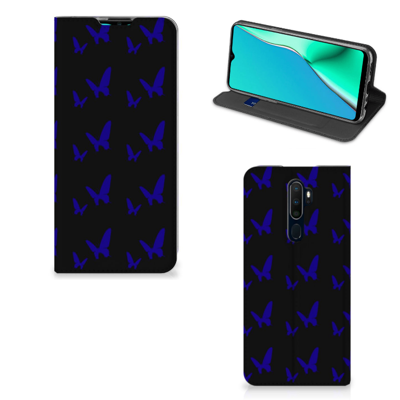 OPPO A5 (2020) | A9 (2020) Hoesje met Magneet Vlinder Patroon