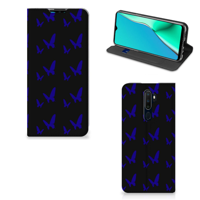 OPPO A5 (2020) | A9 (2020) Hoesje met Magneet Vlinder Patroon