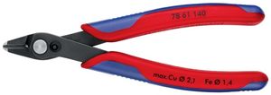 Knipex Elektronicazijsnijtang | lengte 140 mm | facet nee | speciaal gereedschap gebruineerd | 1 stuk - 78 61 140 - 78 61 140