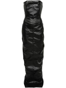 Rick Owens robe Bustier à coupe longue - Noir