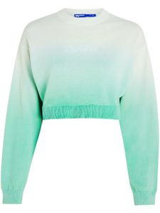 Karl Lagerfeld Jeans sweat crop à effet dégradé - Vert