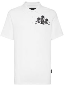 Philipp Plein polo à logo - Blanc