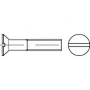 TOOLCRAFT TO-5361249 Verzonken schroeven M10 50 mm Sleuf RVS A2 100 stuk(s)