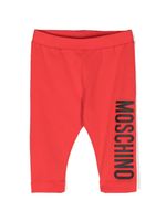 Moschino Kids legging en jersey à logo imprimé - Rouge