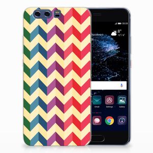 Huawei P10 Plus TPU bumper Zigzag Multi Color