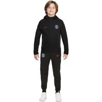 Nike Paris Saint-Germain Tech Fleece Trainingspak Kids - Handbalkleding - - Black/Red - maat