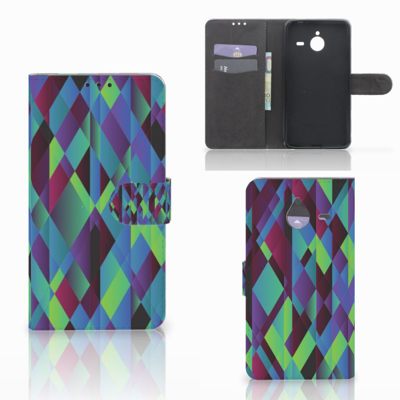 Microsoft Lumia 640 XL Bookcase Abstract Green Blue