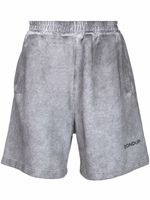 DONDUP short de sport à logo imprimé - Gris