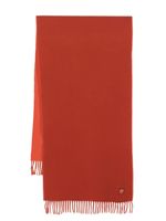 Maison Kitsuné écharpe en laine à patch logo - Rouge