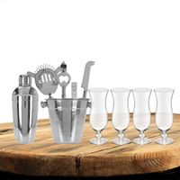 Excellent Houseware cocktails maken set 6-delig met 4x Pina Colada glazen