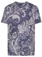 ETRO t-shirt en coton à imprimé cachemire - Bleu - thumbnail