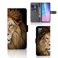 Samsung S10 Lite Telefoonhoesje met Pasjes Leeuw - thumbnail