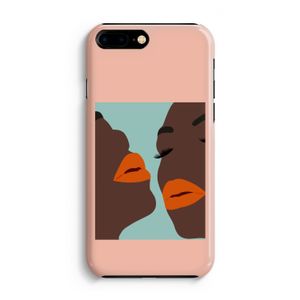 Orange lips: Volledig Geprint iPhone 7 Plus Hoesje