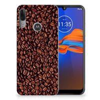 Motorola Moto E6 Plus Siliconen Case Koffiebonen