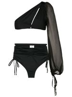 Amir Slama bikini à design asymétrique à une épaule - Noir