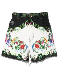 Versace Jeans Couture short court à imprimé baroque - Blanc