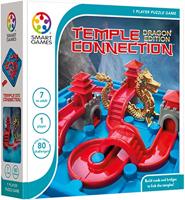 smart games - Temple Connection Dragon Edition, 1 Player Puzzle Game with 80 Challenges, 7+ Years