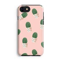 Cactusprint roze: iPhone 8 Tough Case - thumbnail