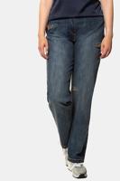 Ulla Popken Jeans Mona, rechte pijpen, elastische band - Grote Maten