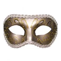 S and M - Grey Masquerade Masker