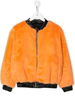 Andorine veste bomber en fourrure artificielle - Orange - thumbnail