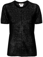 AERON t-shirt Caymen en maille - Noir