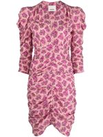 ISABEL MARANT robe Celina à imprimé graphique - Rose