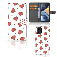 Motorola Moto G22 Telefoon Hoesje Hearts - thumbnail