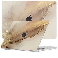 Lunso MacBook Air 13 inch M2/M3 (2022-2024) cover hoes - case - Sweet Caramel - thumbnail