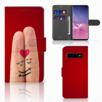 Samsung Galaxy S10 Wallet Case met Pasjes Liefde - Origineel Romantisch Cadeau - thumbnail