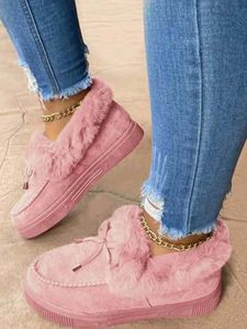 Fleece Warm Round Toe Platform Snow Boots Footwear