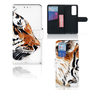 Hoesje OPPO Find X3 Neo 5G Watercolor Tiger