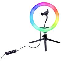 DÖRR Vlogging Kit VL-26 RGB LED-ringlamp Aantal LEDs: 130