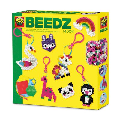 SES Creative strijkkralenset Sleutelhangers junior 1400 stuks SES Creative strijkkralenset Sleutelhangers junior 1400 stuks