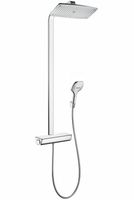 Hansgrohe Raindance Select E 360 Showerpipe Ecostat Select E Ecosmart Wit-chroom - thumbnail