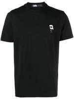 Karl Lagerfeld t-shirt à détail de patch - Noir - thumbnail