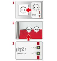 AVM FRITZ!DECT Repeater 100 International DECT repeater Geïntegreerde contactdoos - thumbnail